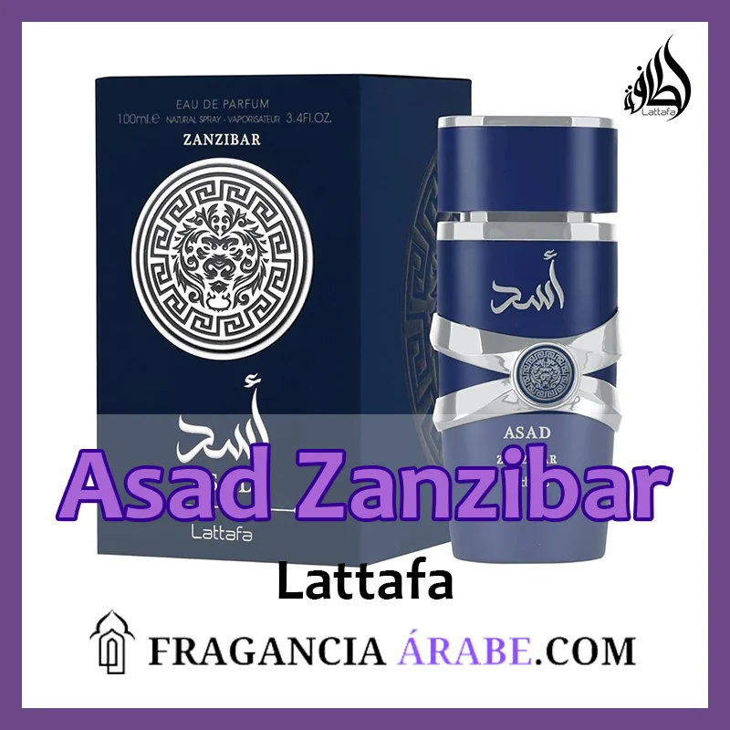 perfume árabe asad zanzibar lattafa